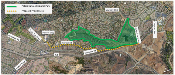 peters canyon project map 3-27-2019