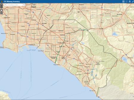 OC Bikeway Map